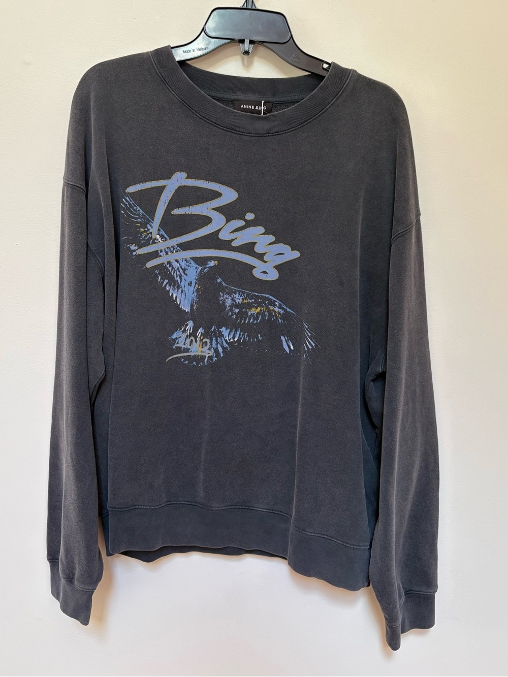NWT ANINE BING Spencer Logo Sweatshirt Size XL - Picture 6 of 15